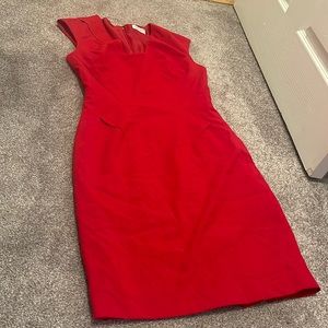 Calvin Klein Size 2 Red Dress